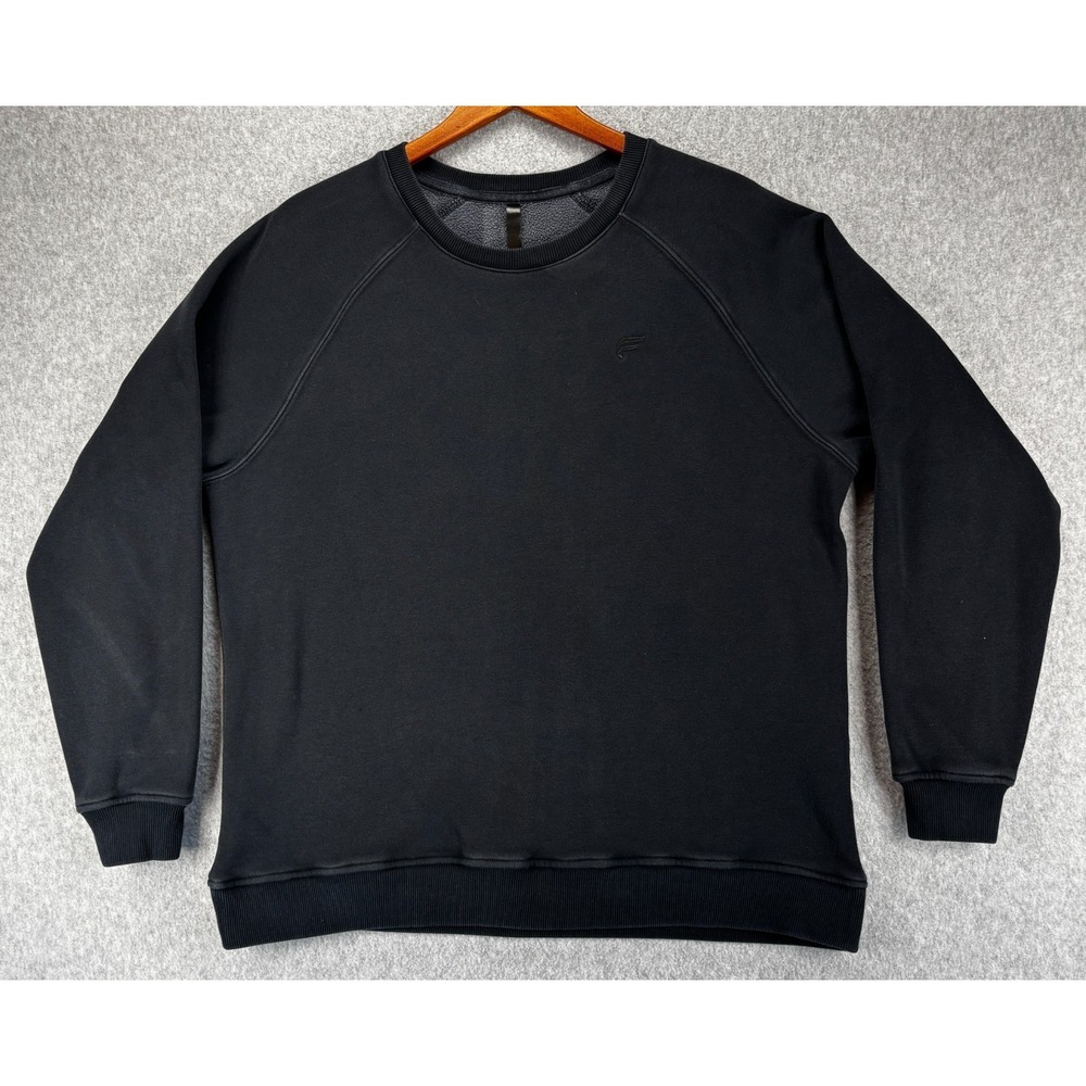 Fabletics Dark Charcoal Cozy‎ Fleece Oversized Sweatshirt Women's Sz XL Casual